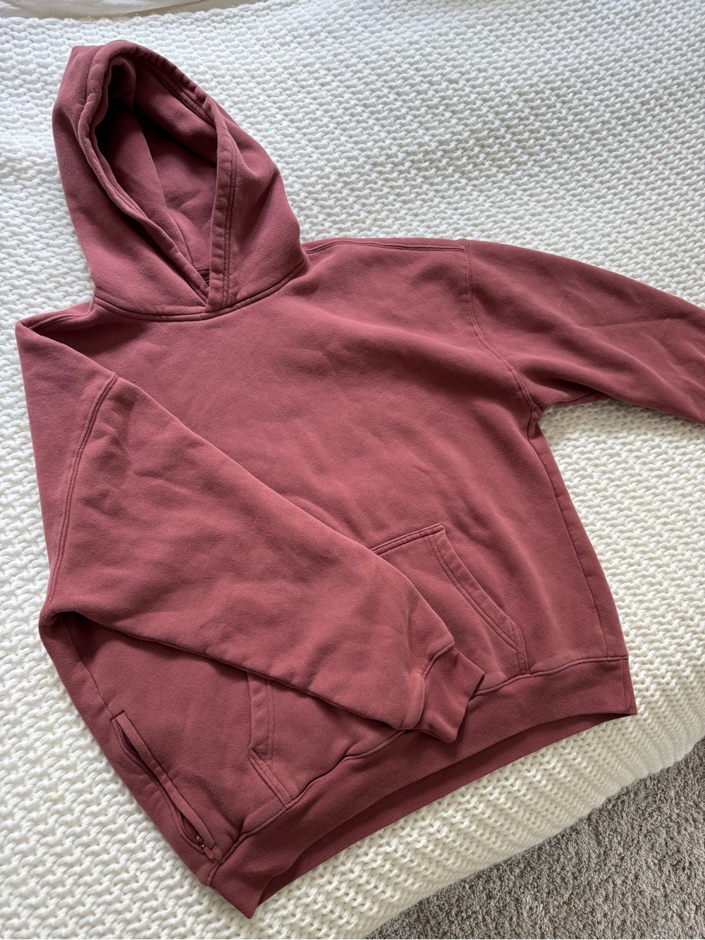 Hollister Men's Crewneck Hoodie - Dusty Rose